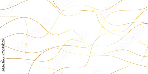 Random pattern colorful line stroke on a transparent background. Spaghetti abstract geometric pattern. Abstract luxury golden geometric random scribble lines shape background. geometric banner pattern