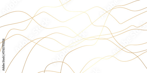 Random pattern colorful line stroke on a transparent background. Spaghetti abstract geometric pattern. Abstract luxury golden geometric random scribble lines shape background. geometric banner pattern
