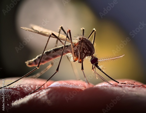 Wallpaper Mural mosquito evokes fragile awe and uneasy fascination in crisp scientific clarity Torontodigital.ca