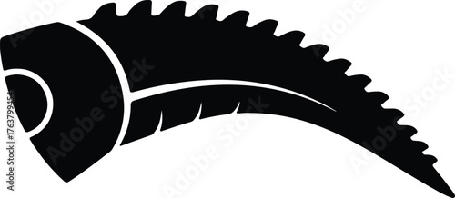 Vector Swordfish marlin silhouette fishing black and white silhouette illustration