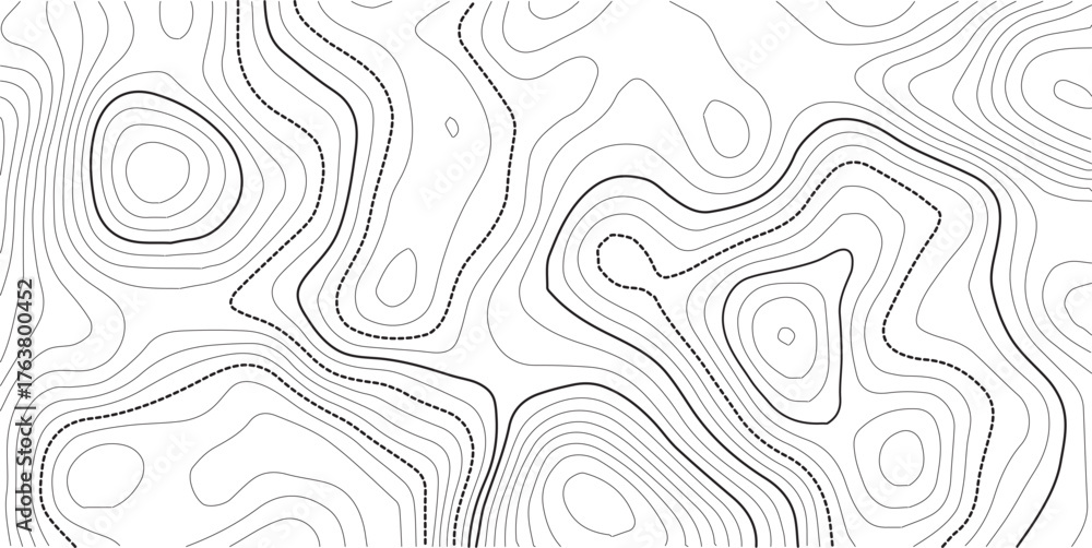Fototapeta premium Topographic map background concept. Topo contour map. Rendering abstract illustration Vactor