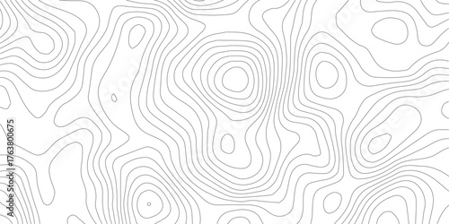 Topographic map background concept. Topo contour map. Rendering abstract illustration Vactor
