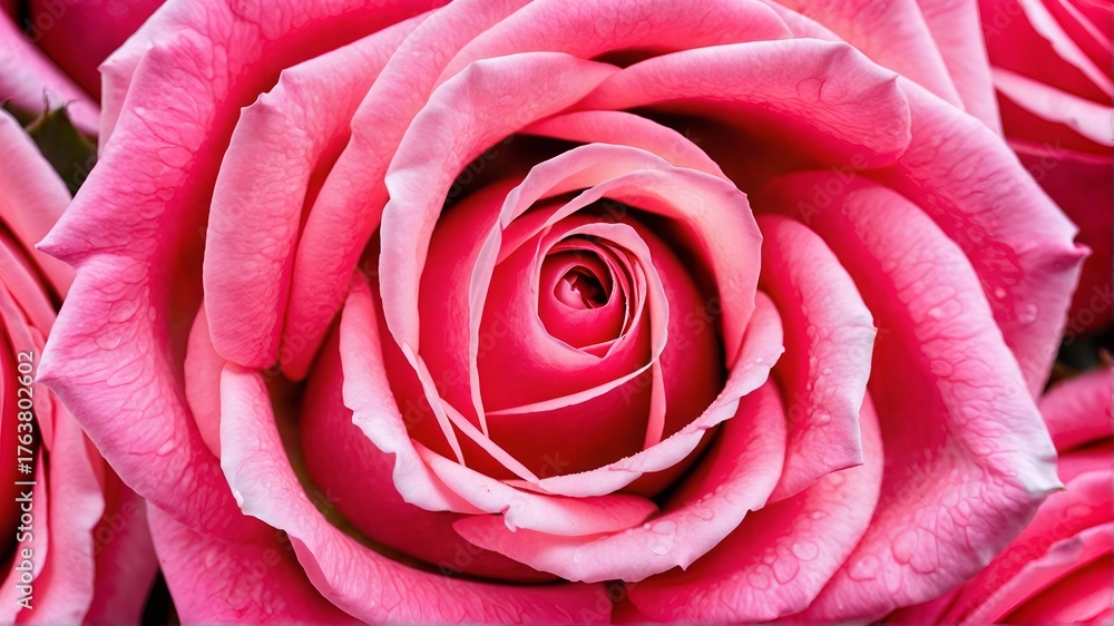 Obraz premium Pink rose, flower background