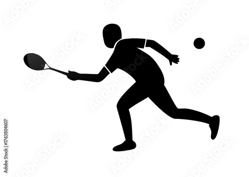 Tennis player silhouette 