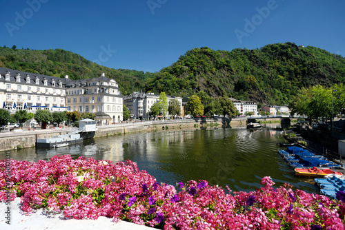 Kurstadt Bad Ems an der Lahn im Sommer 2025 - UNESCO Weltkulturerbe Great Spas of Europe - Stockfoto	