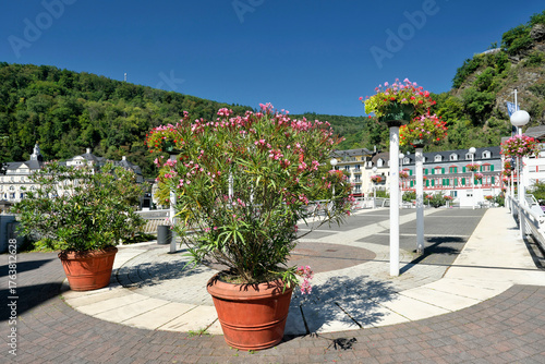 Kurstadt Bad Ems an der Lahn im Sommer 2025 - UNESCO Weltkulturerbe Great Spas of Europe - Stockfoto	