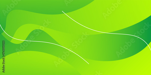 Abstract green and yellow wave background. Eps10 vector