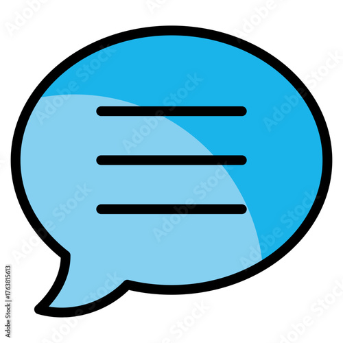 Speech Bubble  Icon Element For Design