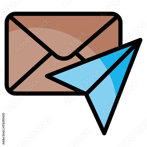 Send Message  Icon Element For Design
