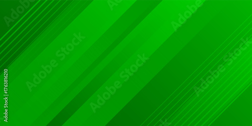 Abstract green sporty background template vector with shiny lines and lights. Green background with strong pattern design.