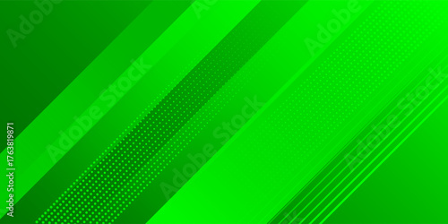 Abstract green sporty background template vector with shiny lines and lights. Green background with strong pattern design.Eps10 vector
