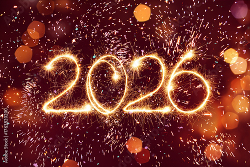 Happy New Year 2026 Web banner.