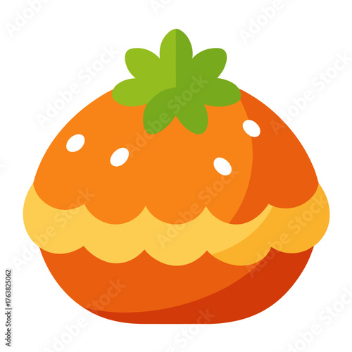 Vector of chicken parmesan on white background