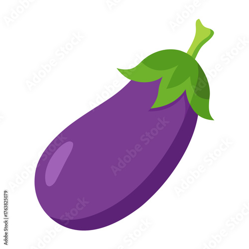 Vector of eggplant parmigiana on white background