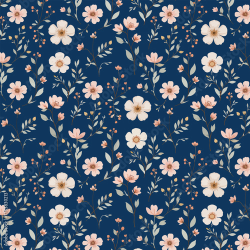seamless pattern with flowers