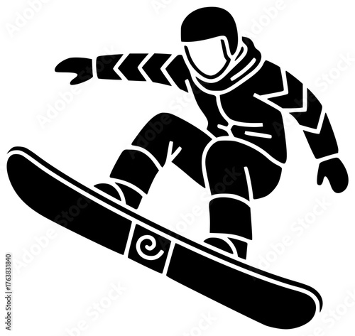 mountain illustration winter silhouette sport logo lifestyle icon activity outline snow snowboard action ski white vacation snowboarding snowboarder fun shape motion vector graphic background