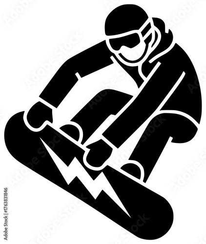 mountain illustration winter silhouette sport logo lifestyle icon activity outline snow snowboard action ski white vacation snowboarding snowboarder fun shape motion vector graphic background