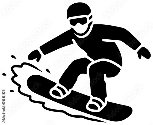 mountain illustration winter silhouette sport logo lifestyle icon activity outline snow snowboard action ski white vacation snowboarding snowboarder fun shape motion vector graphic background