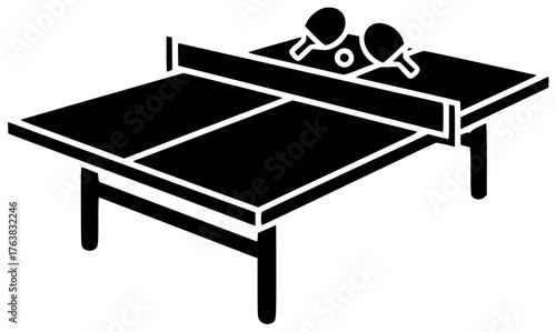 ball illustration sport silhouette game logo racket icon table outline tennis play match competition activity recreation ping pong pong leisure shape for vector graphic background