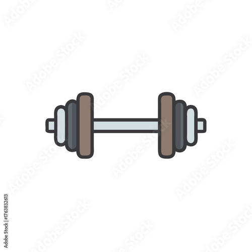 dumbbell isolated on white