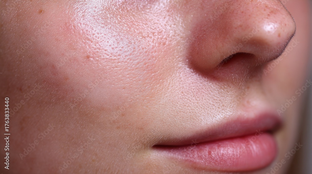 Fototapeta premium facial skin pores Washing the face