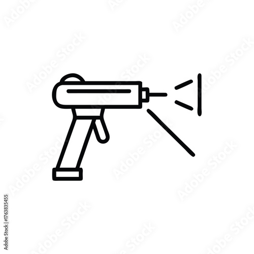 vector illustration of a gun