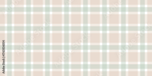 Green beige simple modern double tone gingham plaid check seamless repeat vector background banner design
