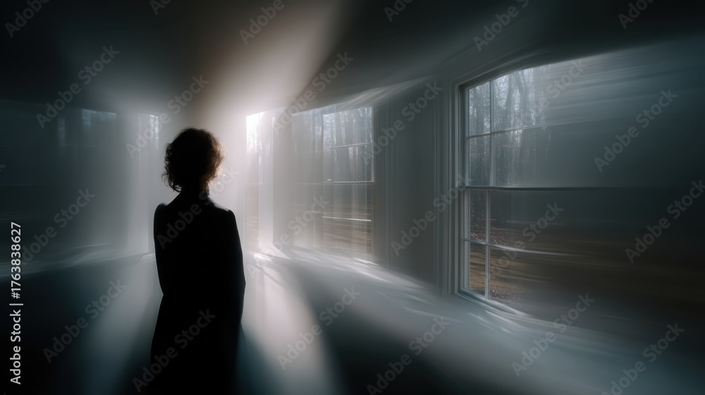 Fototapeta premium high-functioning anxiety: uncertainty and the need for safety