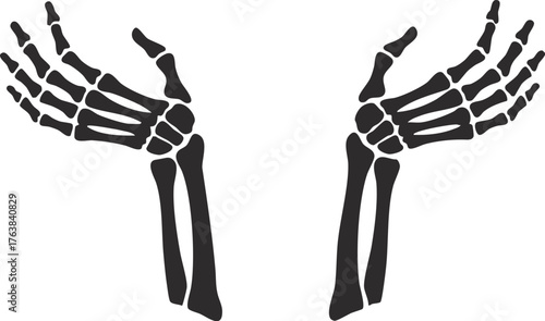Skelton hand gesture Shrug hands