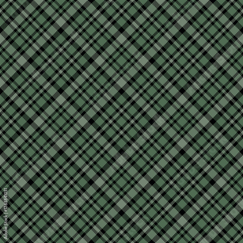 Seamless green color check pattern. Repeating patern plaid. Checkered design for prints. Repeated tartan fabric. Vector scottish fabriс. Ekose texture. Madras flannel. Checker line. Stripe gingham