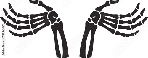 Skelton hand gesture Shrug hands