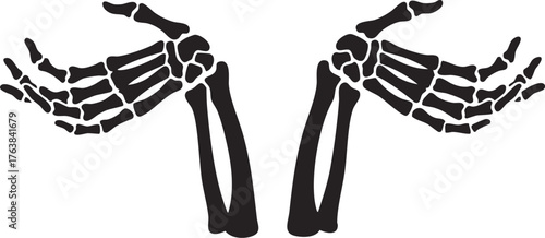 Skelton hand gesture Shrug hands