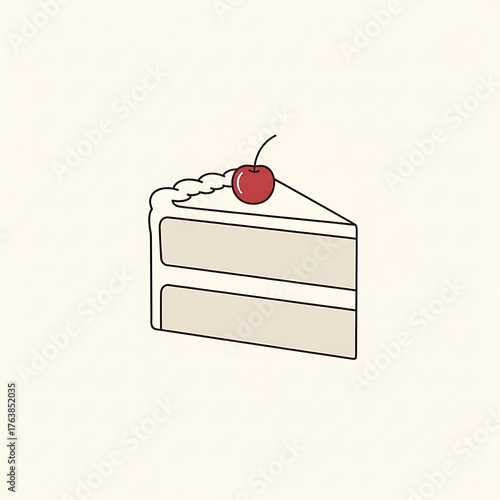 simple cake illustration