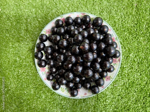 Jabuticabas frescas e brilhantes, colhidas do pé, exibem toda a riqueza e o sabor autêntico do Brasil. Frutas tropicais cheias de cor, frescor e natureza em cada detalhe.