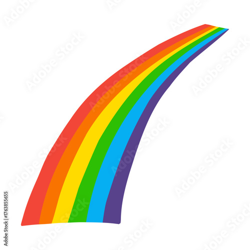 Vector illustration of colorful rainbow