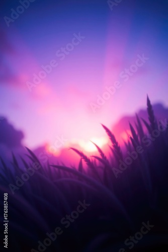 sunset in the mountains