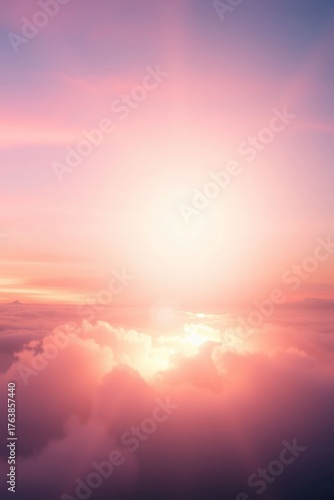 sunset sky with clouds