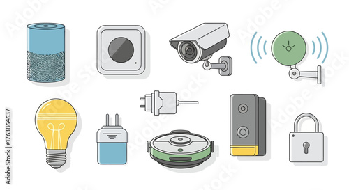 Smart home device icons