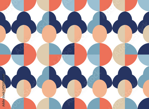 A seamless vector background featuring an art deco pattern, ideal for wallpapers, pattern fills, web page backgrounds, surface textures, and textiles—an art nouveau, modern geometric decorative