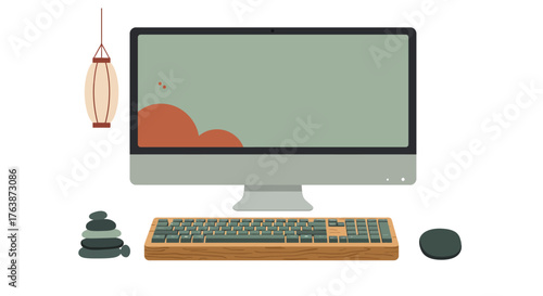 Driving Digital Transformation: Clean Vector Art for AI Strategy and Data Simplification