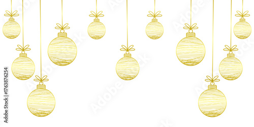 Christmas background with christmas balls vector eps