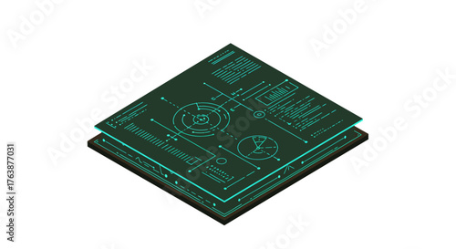 Driving Future Success: Conceptual Icon Representing AI Integration in Long-Term Business Strategy and Vision Planning