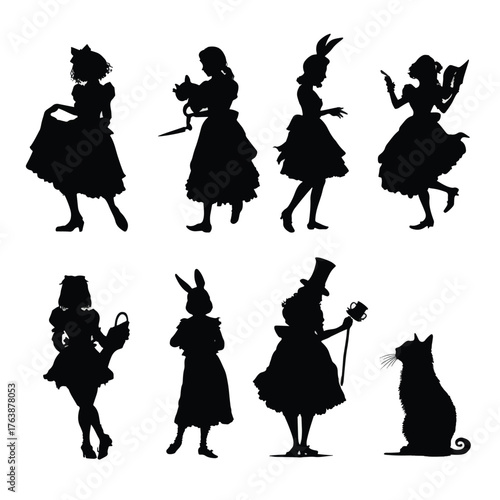 Alice in wonderland silhouette