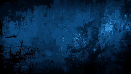 Papier peint photo Graffiti Texture abstraite bleu marine et cyan  © Sanatçi
