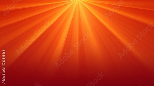 Wallpaper Mural Abstract orange and red background with radiating sun beams and bright light rays coming from the top center. Torontodigital.ca