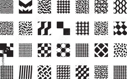 4 Set Modern Geometric Patterns