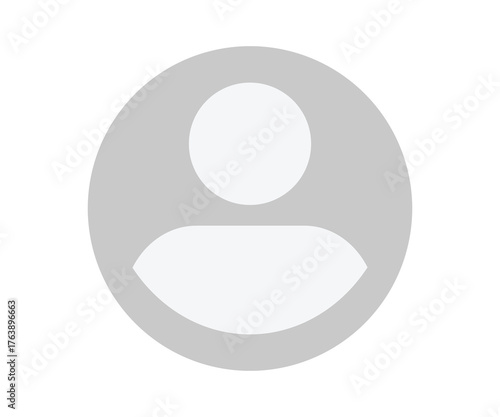 Default profile picture icon illustration on transparent background. 

