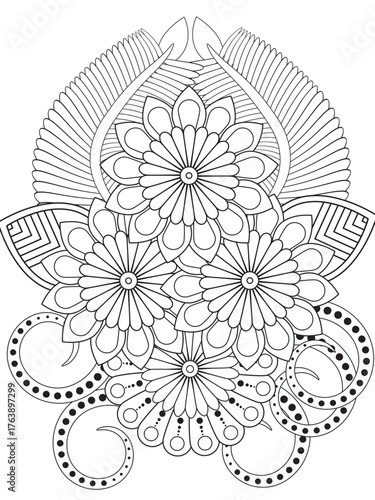 Flowers Coloring Pages For Adules