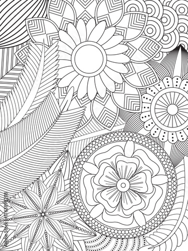 PrintFlowers Coloring Pages For Adules