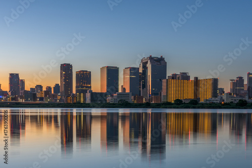Photography Umeda, Osaka, Japan from across the Yodogawa Rive 351
